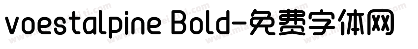 voestalpine Bold字体转换